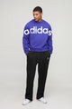 Adds Spellout Crew Round Neck Tracksuit In Royal Blue