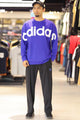 Adds Spellout Crew Round Neck Tracksuit In Royal Blue