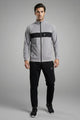Turbo TrainFit Panel Mock Neck Zipper Tracksuit