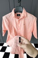 Turbo Endless Cool Embossed Casual Shirt In Baby Pink