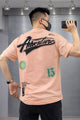 Mens Street Adventure Graphic Tee In Baby Pink