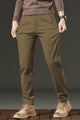 Turbo Urban Era Executive Slim Fit Cotton Pant In Brown