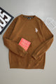 Rph Lren Neck Adele Round Neck Imported Men's Sweatshirt In Brown