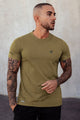 Skchr Activewear Essential Imp Dry-Fit Tee In Brown
