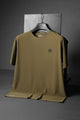 Skchr Activewear Essential Imp Dry-Fit Tee In Brown
