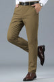 Turbo Urban Era Executive Slim Fit Cotton Pant In Brown