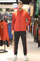 Pma Contrast Dual Side Stripe Tracksuit In Black&Rust