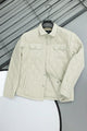 Regular Fit Self Design Imported Light Weight Jacket In Cream