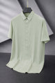 Turbo Regular Fit Seamless Silk Casual Shirt In Beige