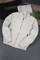 Regular Fit Club Imported Light Weight Jacket In Cream