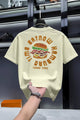Men's Time Eat Now Typography Graphic Tee In Cream