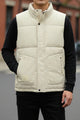 Lining Style Imported Men's Gilet In Cream