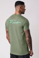 Turbo 'The Repeater' Performance Dry-Fit Tee In Camo Green
