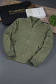 Regular Fit Club Imported Light Weight Jacket In Camo Green