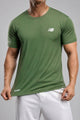 New Blnce Athletic Core Run Imp Dry-Fit Tee In Camo Green