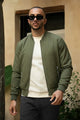 Regular Fit Club Imported Light Weight Jacket In Camo Green