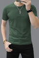 Core Fashion Round Neck T-shirt In Camo Green