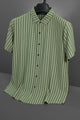 Turbo Vertical Edge Comfort Casual Shirt In Camo Green