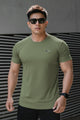 Turbo 'The Repeater' Performance Dry-Fit Tee In Camo Green