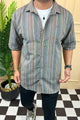Turbo Spring Edit Textured Casual Shirt In Charcoal