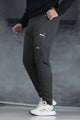 Pma Tapered Knit Grip Bottom Slim-Fit Trouser In Charcoal
