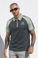 Turbo Modern Placket Men's Polo Shirt In Charcoal