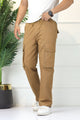 Turbo 'Hexa-Pocket' Field Ready Loose Bottom Cargo Trouser In Camel