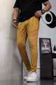 Turbo ProForm Waffle Texture Slim Fit Trouser In Camel