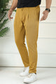 Turbo Urban-Fit Single Plate Waffle Trouser In Camel