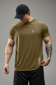 Turbo 'Street-Style' Drop-Shoulder Graphic Dry-Fit Tee In Camel