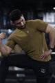 Turbo 'Street-Style' Drop-Shoulder Graphic Dry-Fit Tee In Camel