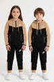 Nke Sportswear Tech Full-Zip Unisex Younger Kids Tracksuit In Black&Camel