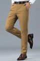 Turbo Urban Era Executive Slim Fit Cotton Pant In Camel