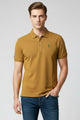Turbo Polo Collar Tipping Men's Polo Shirt In Camel