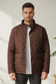 Turbo Placket Pockets Quilted Light Weight Jacket
