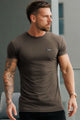 Turbo 'The Repeater' Performance Dry-Fit Tee In Coffee