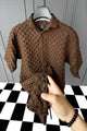 Turbo Puff Structured Pattern Casual Shirt