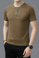 Core Fashion Round Neck T-shirt In Coffee