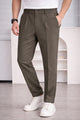 Men' Single Plate Style Slim-Fit Trouser In Coffee