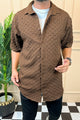 Turbo Puff Structured Pattern Casual Shirt