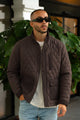 Turbo Placket Pockets Quilted Puffer Jacket
