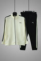 Pma Contrast Dual Side Stripe Tracksuit In Creem&Black