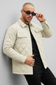 Regular Fit Self Design Imported Puffer Jacket