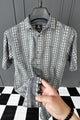 Turbo Cubin Textured Striped Casual Shirt