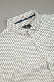Turbo Lining Check Creation Long Sleeve Cotton Casual Shirt In Creem