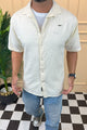 Turbo Artistic Touch Comfort Casual Shirt In Cream