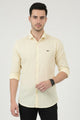 Turbo Billy Textured Knit Long Sleeve Cotton Casual Shirt In Creem