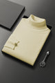 Thermal Winter Turtleneck Pullover High Neck In Cream