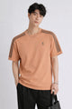 Men's Stripe Theory Round Neck Tee In Carrot