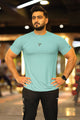 Turbo Run Club Airflow Cool Dry-Fit Tee In Cyan